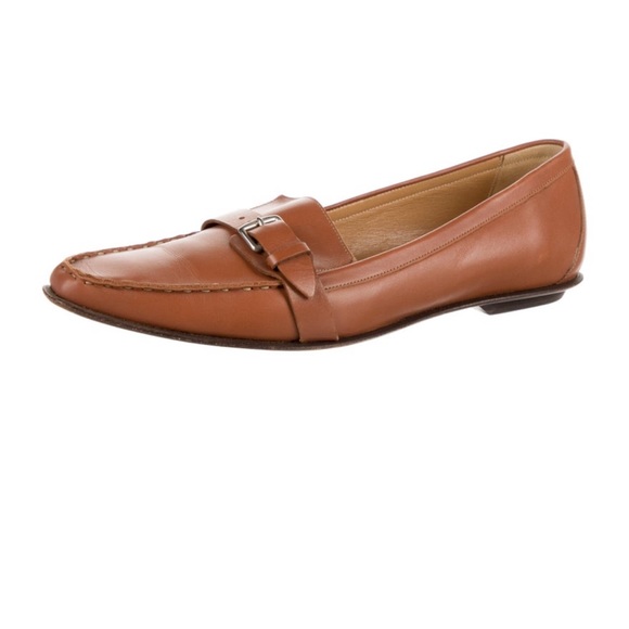 Hermes leather pointed Toe Loafers - Picture 4 of 5